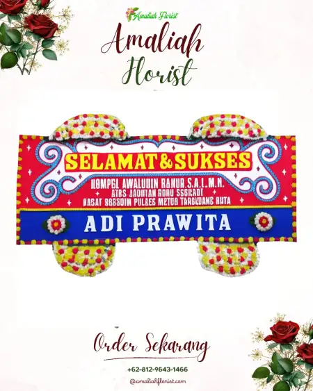 Papan Bunga Ucapan Selamat Sendangwaru